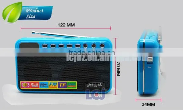 L-015 multifunctional speaker with fm radio and mp3 player