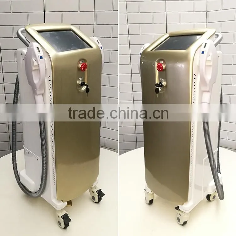 ce medical vertical 3 in 1 opt e-light Medical use germany skin solution hair removal laser shr korea ipl machine