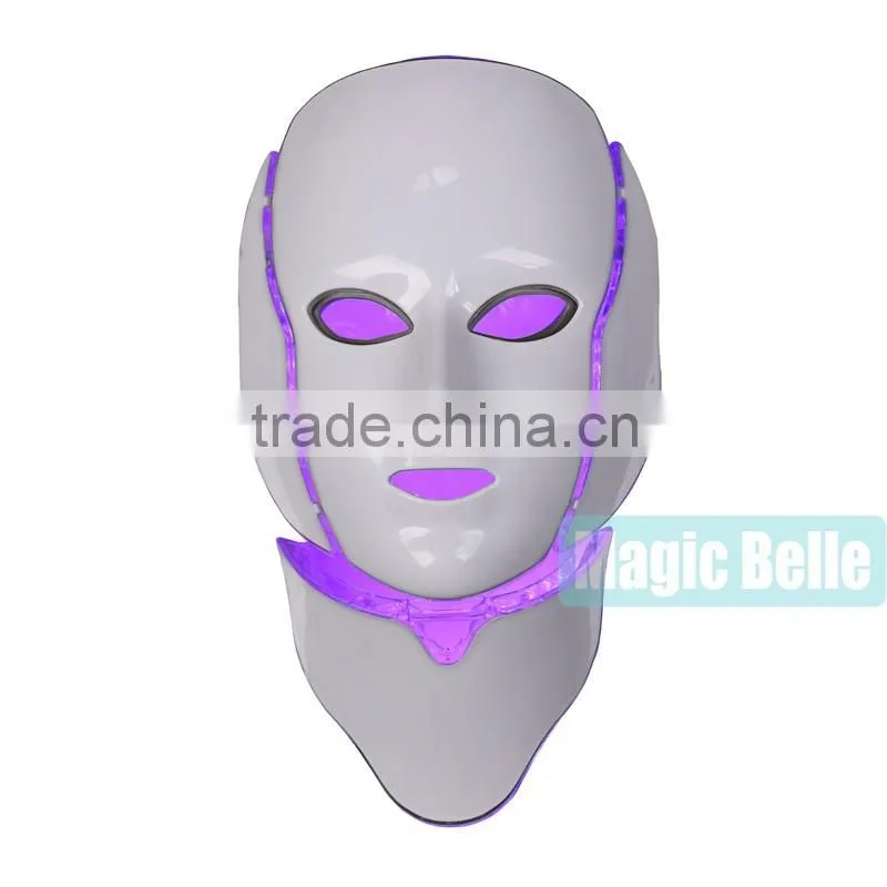 2016 hot sale Skin Rejuvenation led pdt bio-light therapy 7 color lights led facial mask pdt for salon use