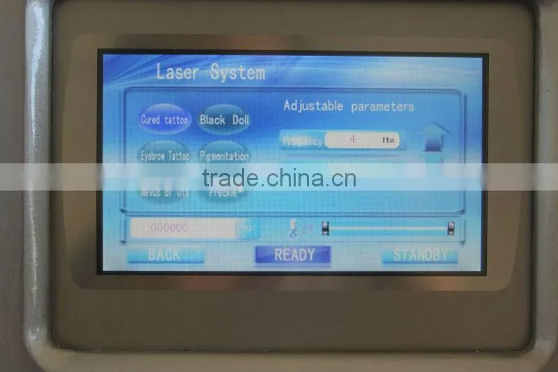 touch screen portable Q-switch permanent beauty tattoo removal laser machine/skin rejuvenation