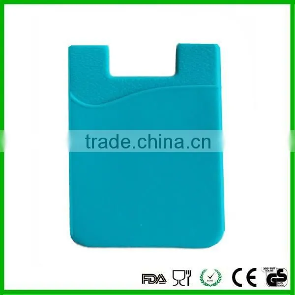 Best sale Smart phone wallet sticky silicone mobile card holder