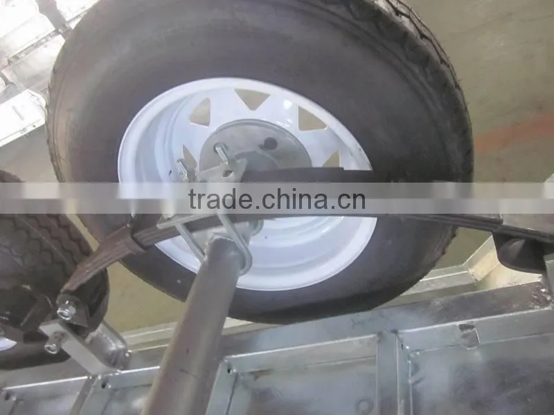 8x5ft Hot Dipped Galvanized Fully Welded Heavy Duty Tandem Trailer