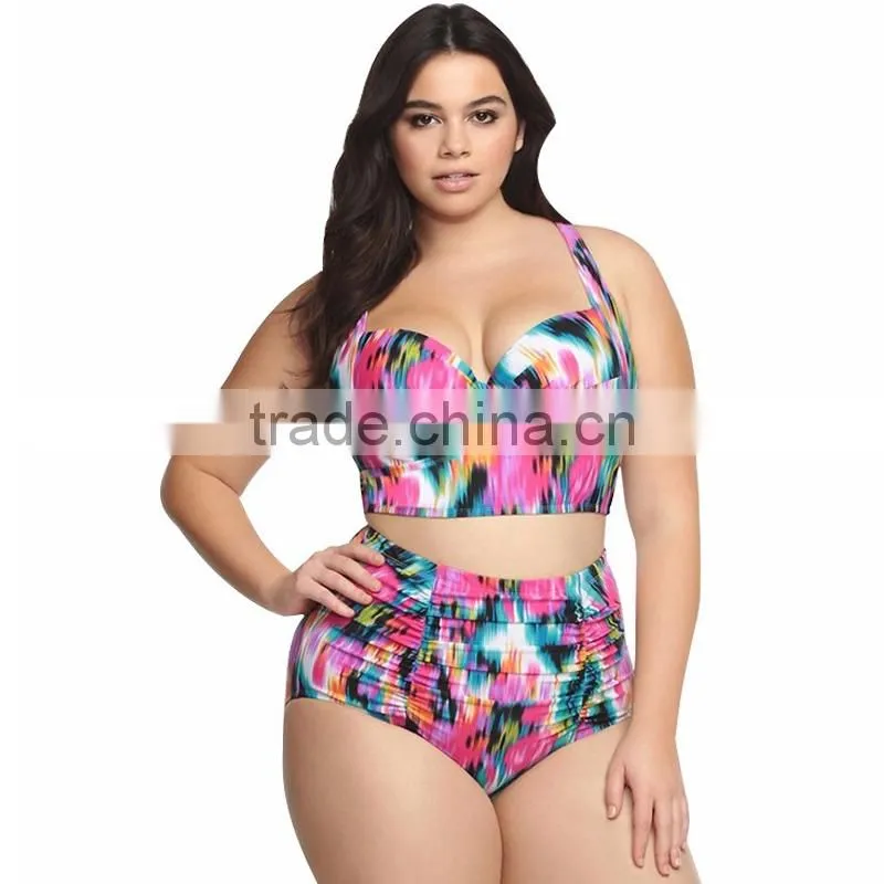 plus size sexy open girl monokini swimwear