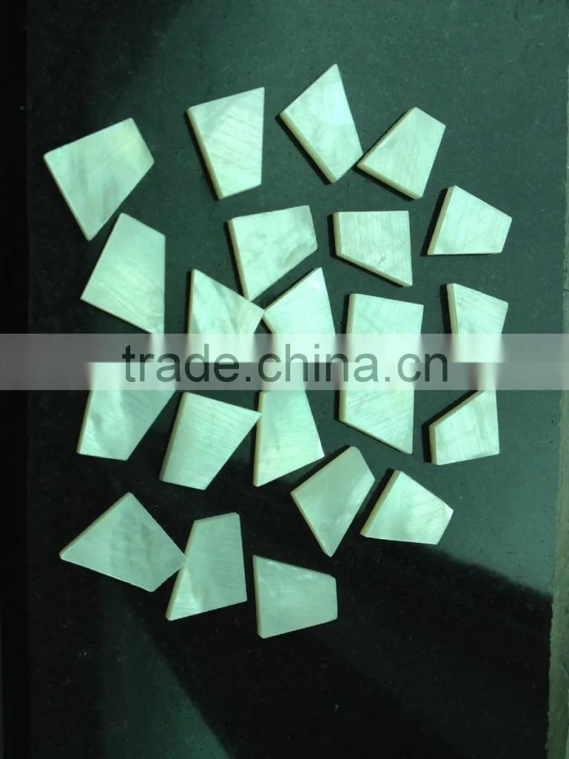 random cut white lip mother of pearl blanks for inlay