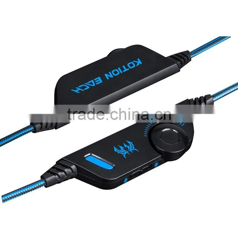 New High Fidelity Noise-Cancelling Gaming Headset Gaming Headphone with Microphone blue