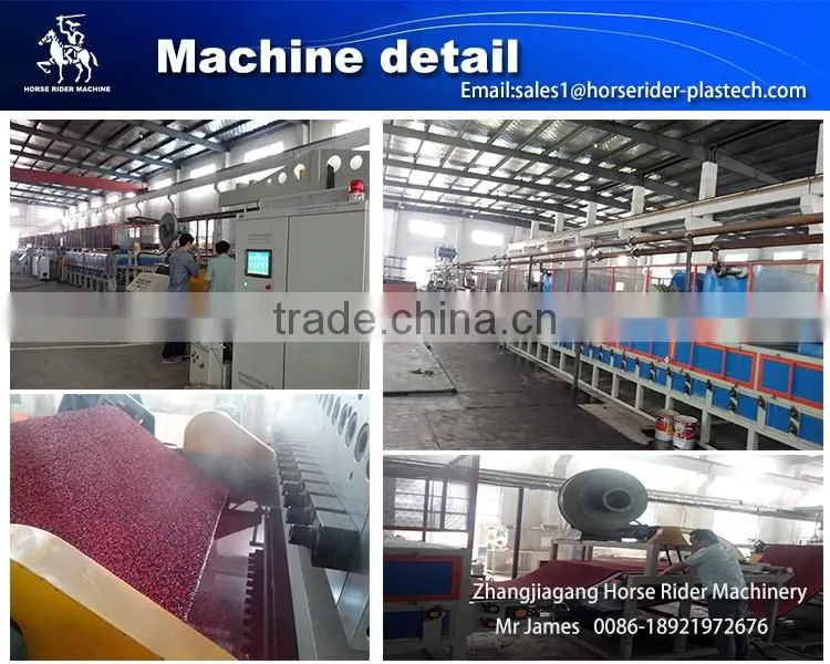 Horse Rider Machinery PVC Coil Mat Extrusion Line / carpet making machine / floor mat making machine