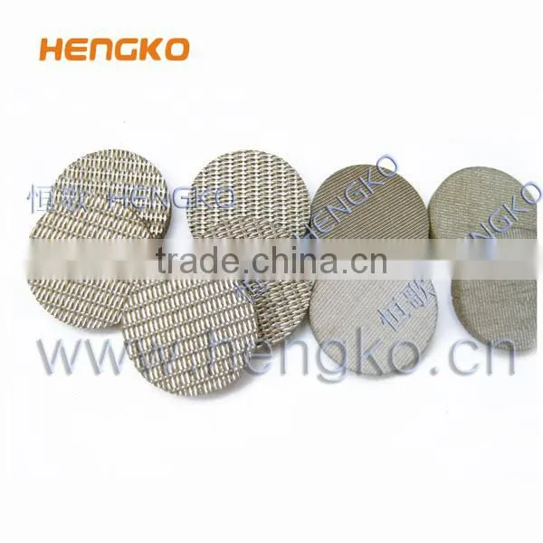 stainless steel 316 perforated Sintered metal filter disc 5 micron