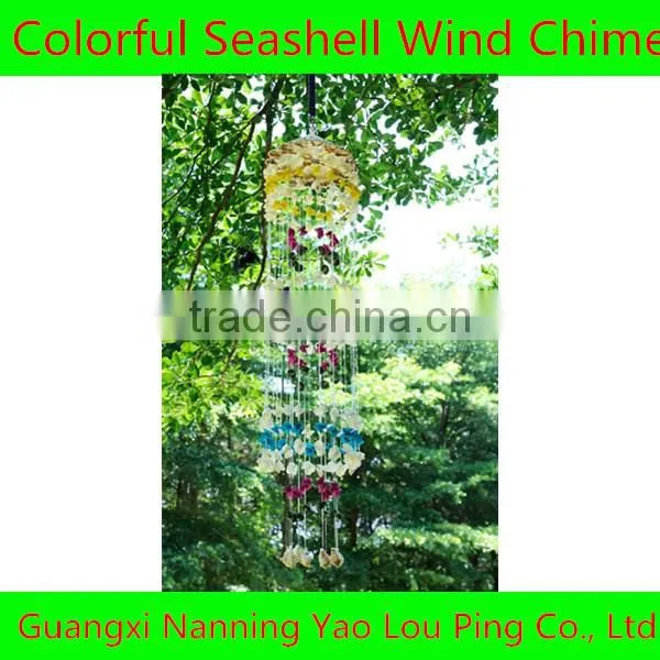 Seashell rotation heart-shape wind chime unique wind chime wholesale