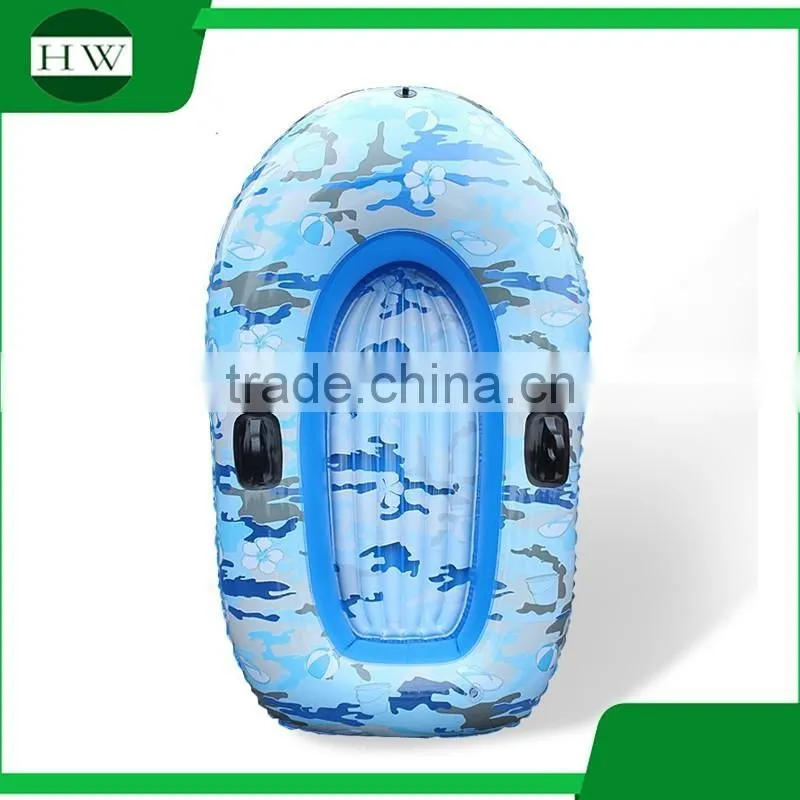eco-friendly children kids camouflage inflatable kayak canoe boat water toy tool