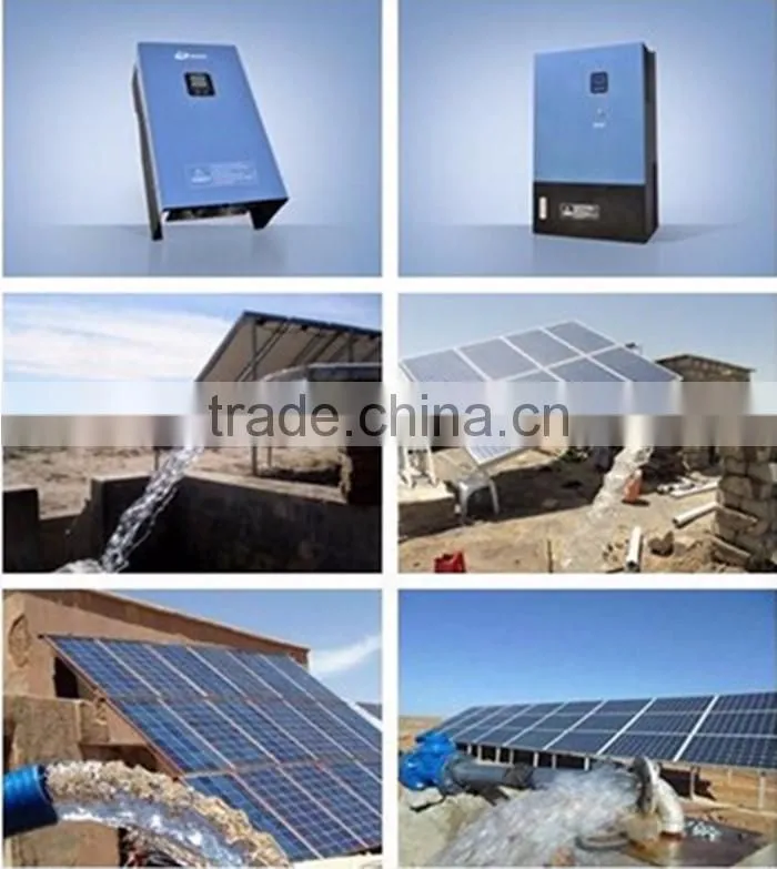 1 phase or 3 phase 220/240v automatic 0.75kw hybrid solar pumping inverter dry run protection by sensor/software