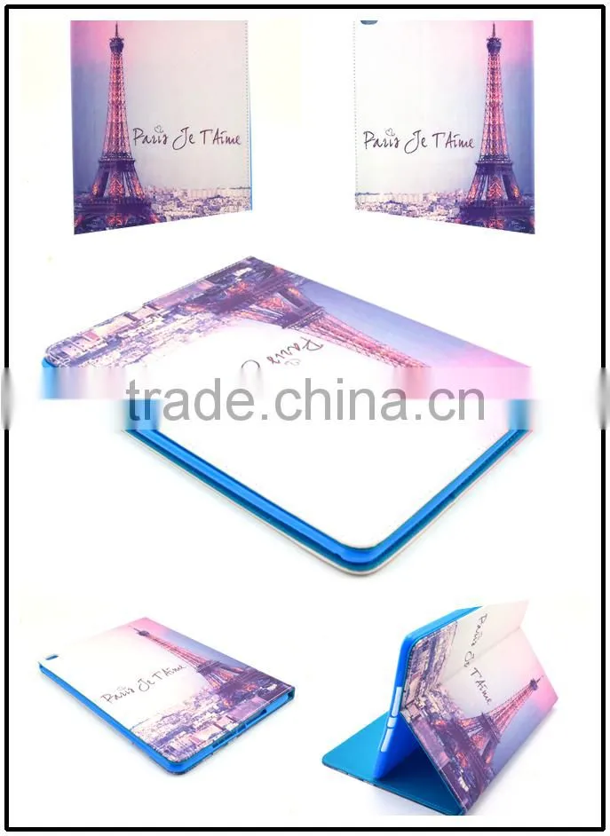 Eiffel Tower Retro Pu Leather Case for ipad 6