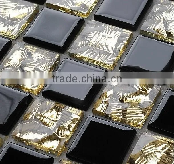Glass marble mosaic tile honed 30x30