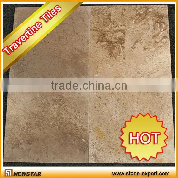 polished travertine bathroom