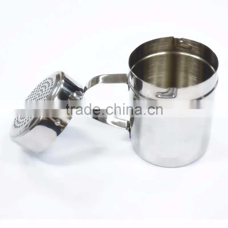 Stainless Steel Pepper Storage Jar With Handle