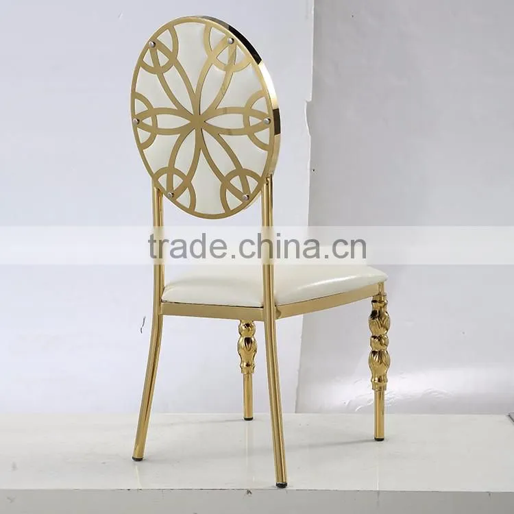 Mid century modern design stainless steel chair stainless steel banquet chair