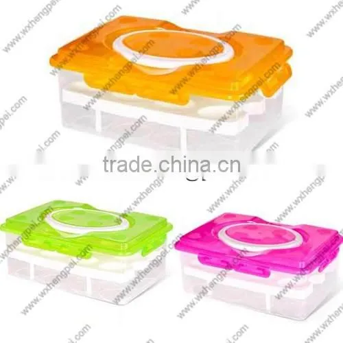 Double-deck eggs storage box
