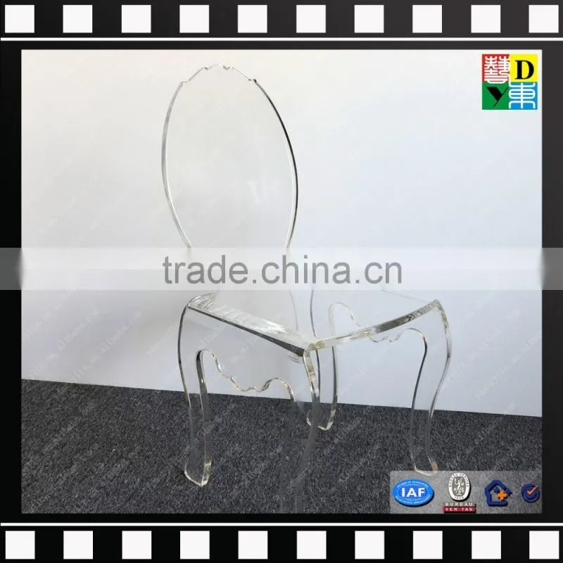 Cheap armless modern acrylic designer dining chairs from shenzhen yidong