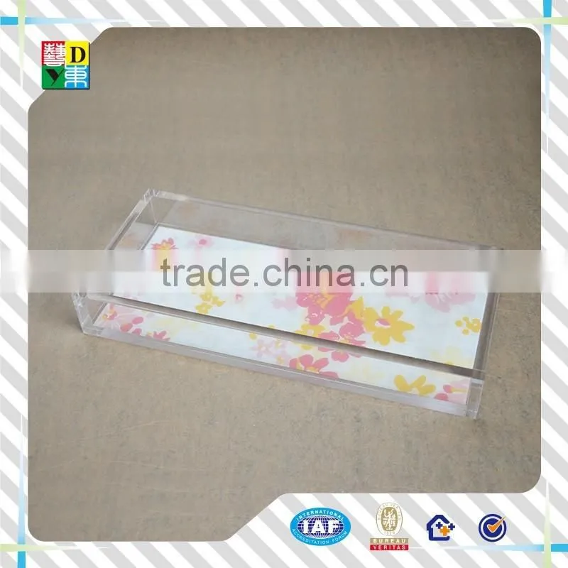 Hot sale simple acrylic clear fruit compote/modern deisgn fashion acrylic round dish for fruits for hotel use China
