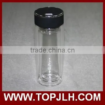 Cheap promotion made in china travel drinking glass water bottle
