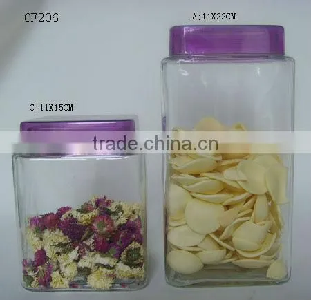 Cookie Clear Glass Mason Jam Jar with Direct Cover Lid