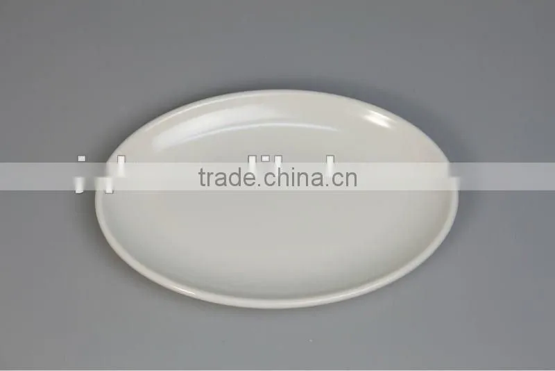 100% Melamine plate plastic tray oval shape with SGS certificate