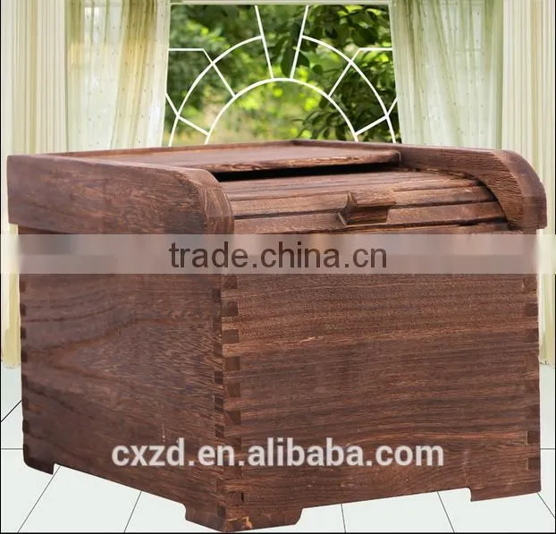 natural handmade high quality wooden rice box for sale