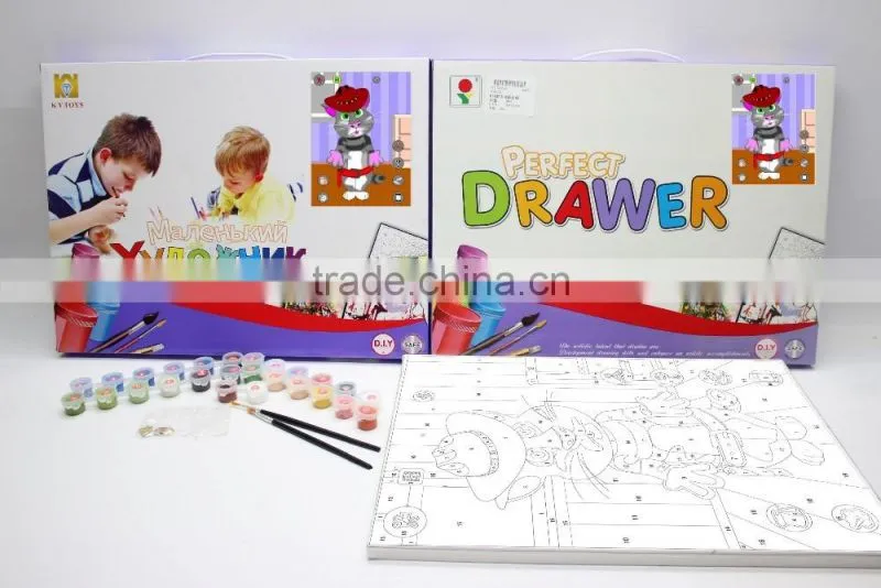 Digital oil painting toy Educational paint kit toy DIY Digital Painting