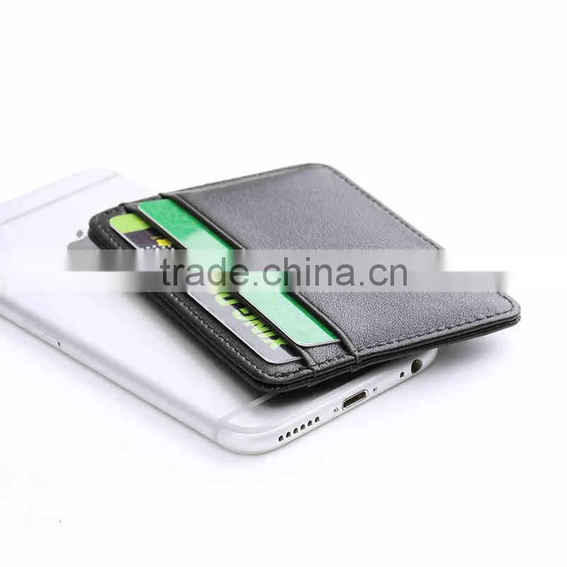 Custom Personalized Soft Sheepskin Leather Ultra Thin Card Holder