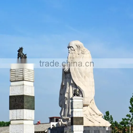 outdoor decoration high quality chinese stone garden statue fo lao zi