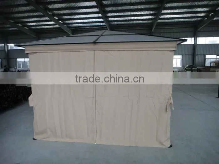 3x3M Aluminum outdoor pc roof gazebo deluxe polycarbonate gazebo