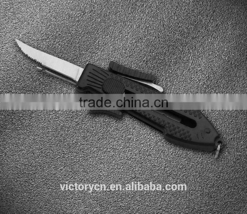 hot sale multi function fishing scissors, knife,hook lifter,scissors A-109