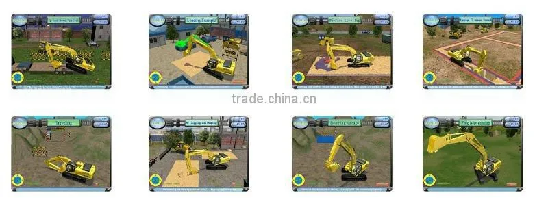 Excellent excavator training simulator