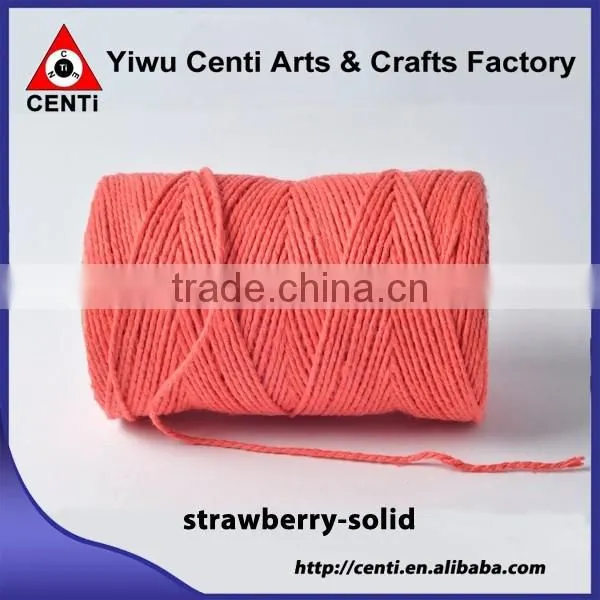 Top sale orange bakers twine orange solid bakers twine for packing gift