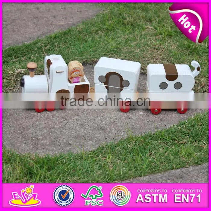 2015 High quality creative Dragging dog wooden toys,Cheap kids toys pull line toy,Lovely dog design pull and push toy W05B090