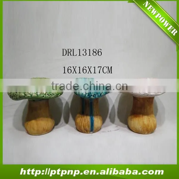 cute ceramic mushroom for garden ornament