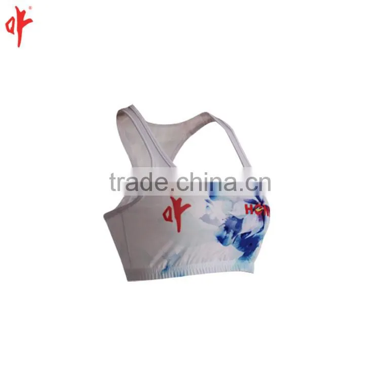 Custom lycra fabric for gym wear fitness clothing sports bra