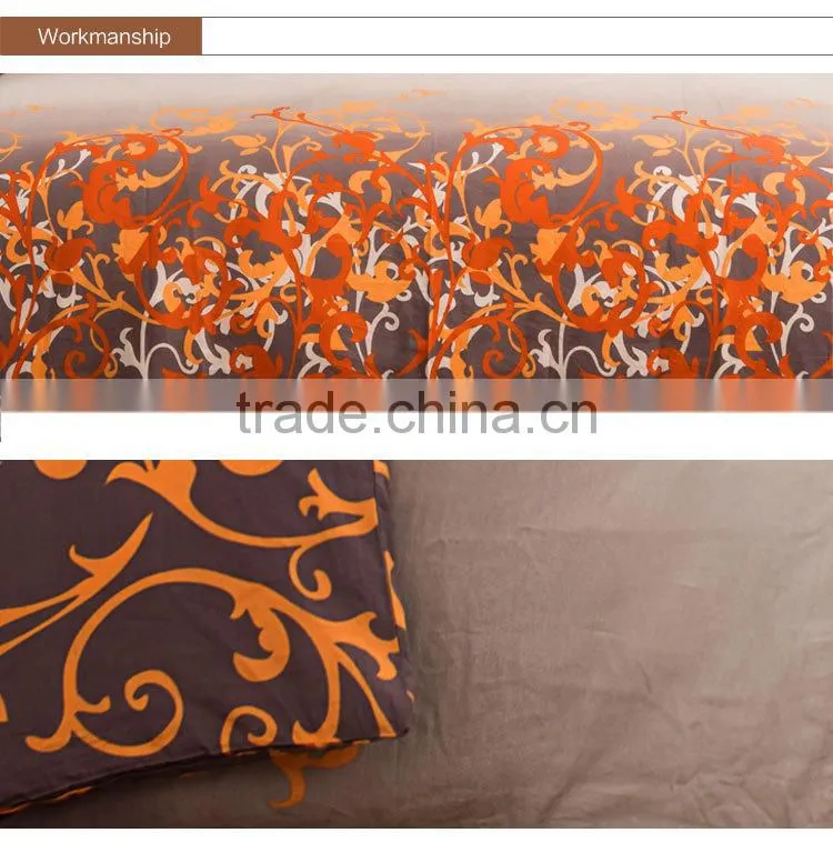 china supplier living room home textile bedsets for hotel,printed duvet cover set/bed linen set