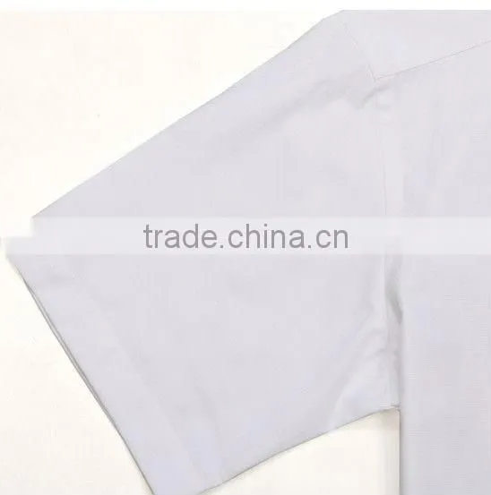 White Short sleeve oxford shirts for man button down collar oxford mens shirts