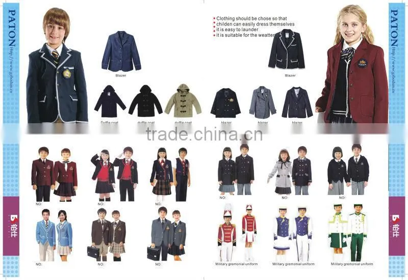 lastest summer school uniforms with student shirts short pants and skirt
