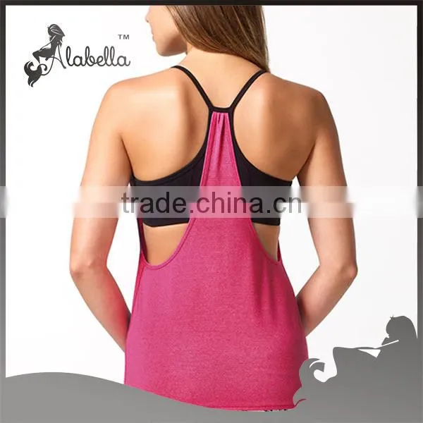 Custom blank women fitness tank tops sport running singlet