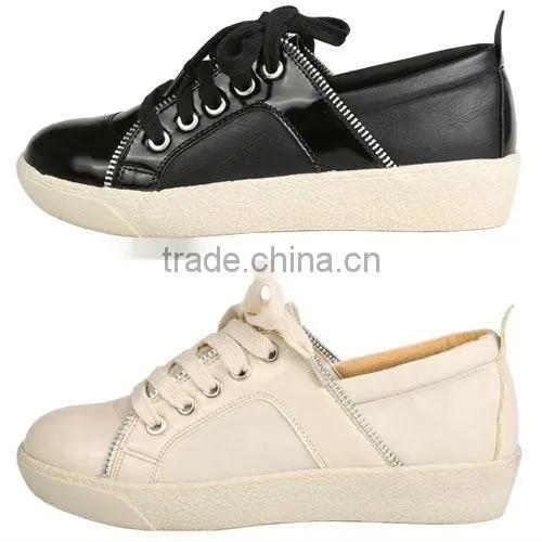 2ssg0539 Lace up snekers zipper design