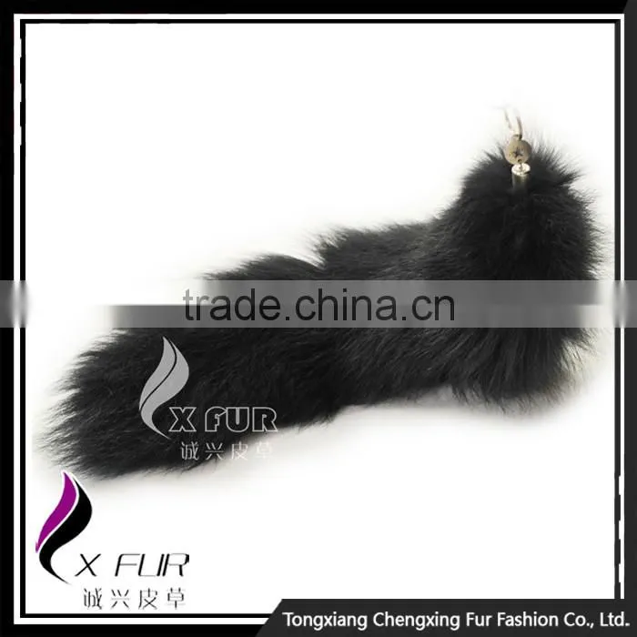 CX-R-23 Wholesale Europe Fashion Fox Tail Fur Keychain