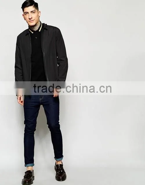 High quality casual fit men black pique polo shirt manufacturer in China