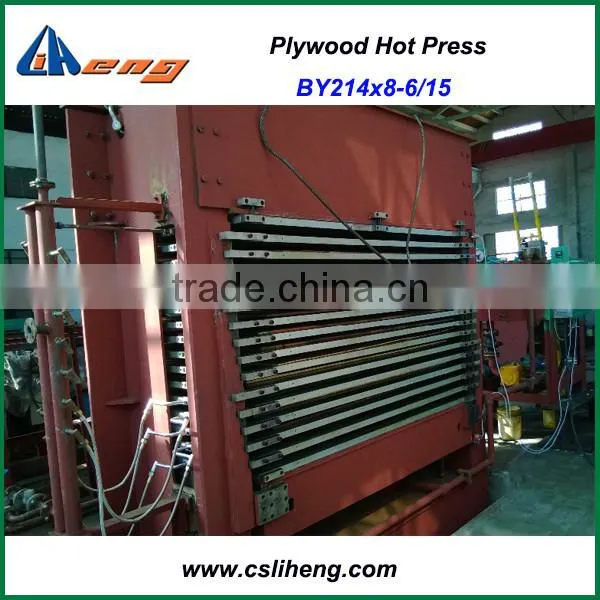 High quality hydraulic plywood hot press machine, BY214x8-6/15