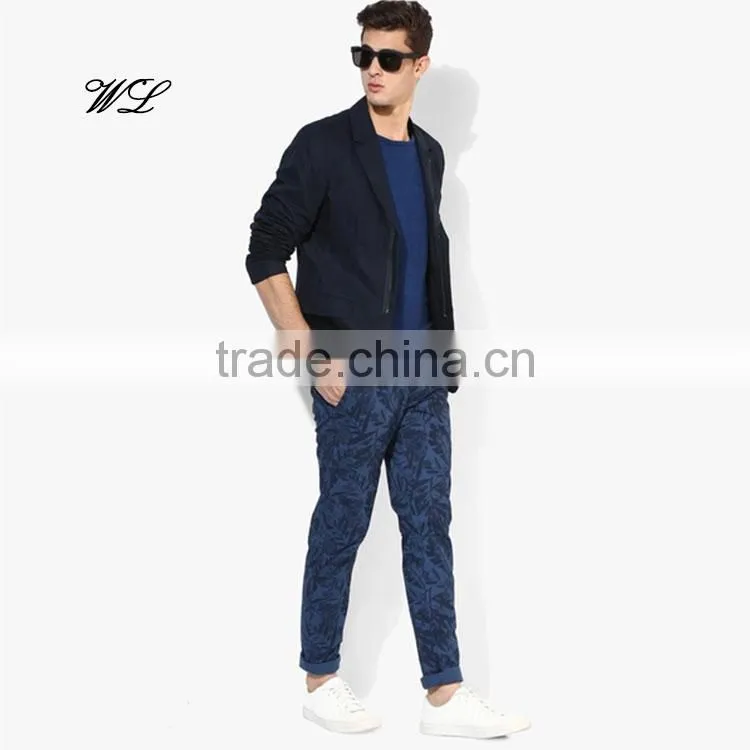 China Suppliers Men Latest Sweat Pants Water Base Pritning Jogger Pants Knit Fabric