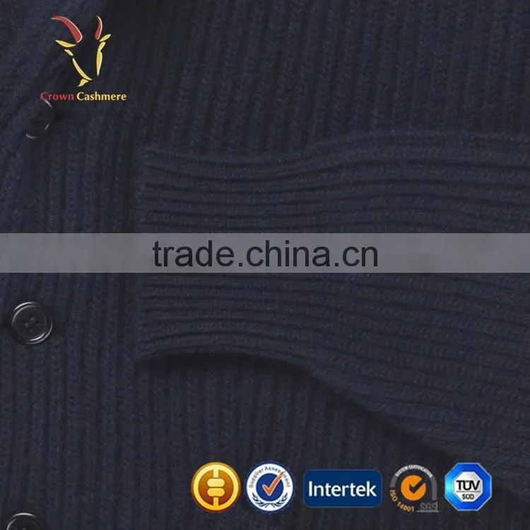 Blended Cashmere Mens Wool Casual Cardigan