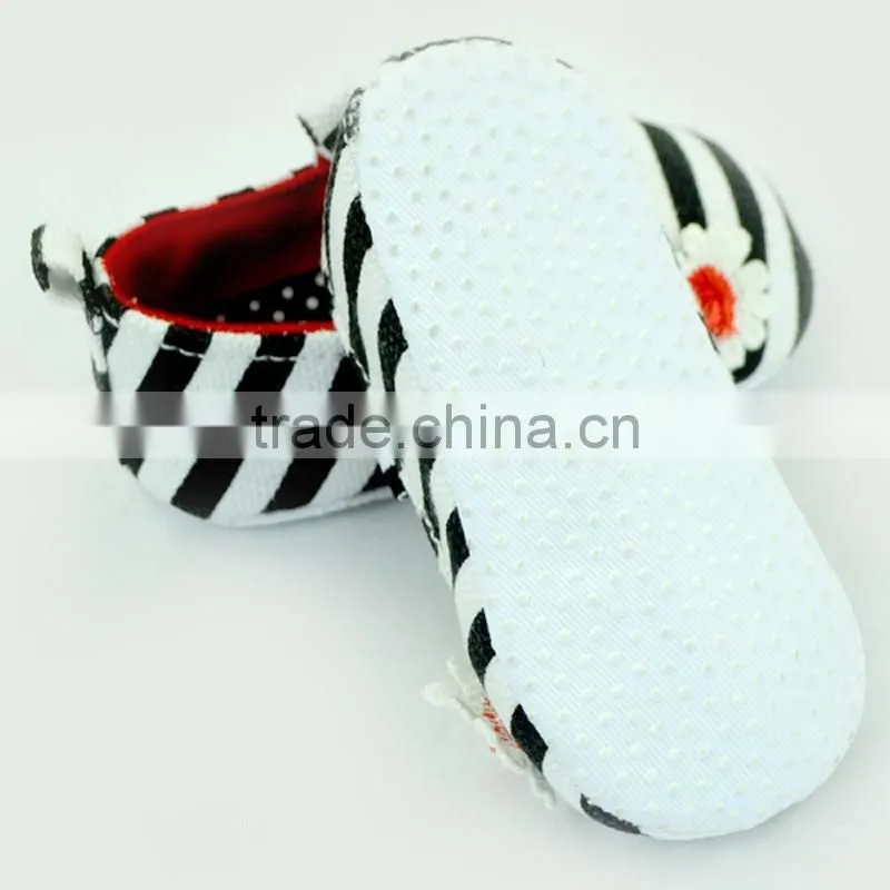 Fashion Stripes Newborn Crib Shoes Baby Shoes Toddlers Soft Shoes