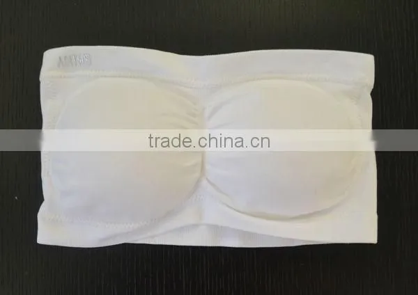 top selling products 2013 Yiwu factory directly clothing wholesale girl sexy seamless corset with padded strapless tube bra