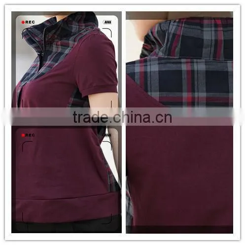 Ladies fashion fit polo tops 201310