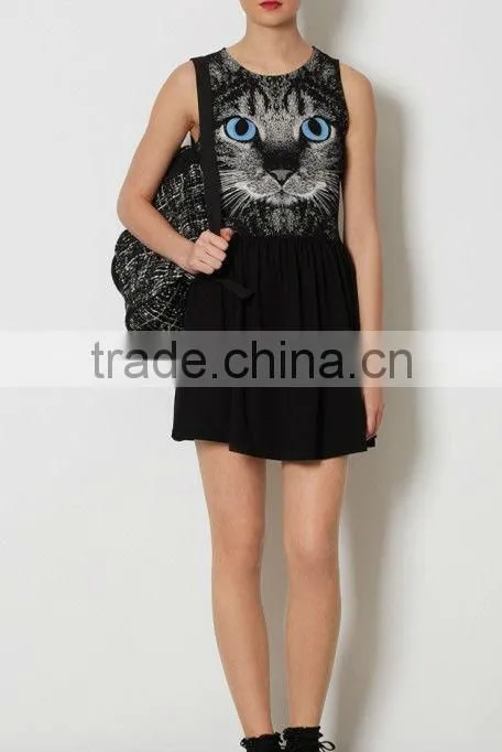 New Fashion Elegant Cotton and Spandex Prom Dress